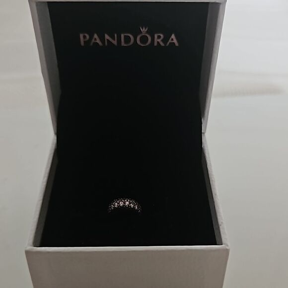 Pandora Authentic Sparkling Pink Spacer Charm With Stones - Picture 12 of 16